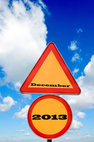 December on sign — Stock Photo, Image