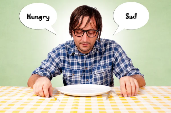 Affamato e triste — Foto Stock