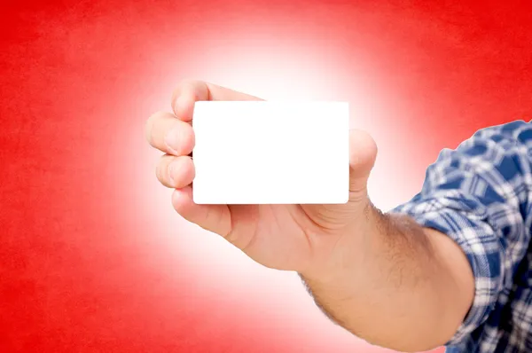 Blank card — Stock Photo, Image