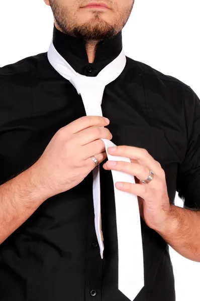 Man and tie — Stock Photo, Image