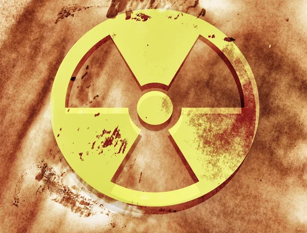 Radioaktywnych znak — Zdjęcie stockowe