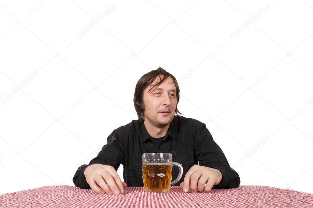 Man and beer