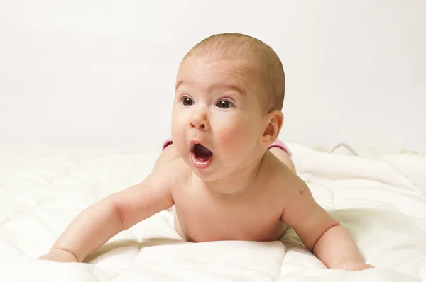 Shocked baby — Stock Photo, Image