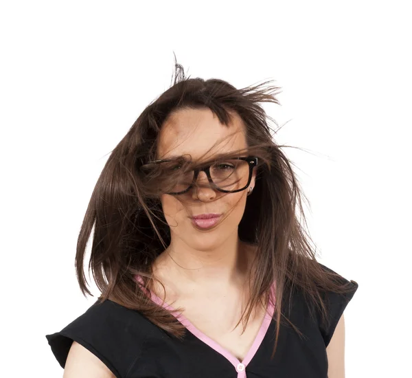 Splashed hair — Stock Photo, Image