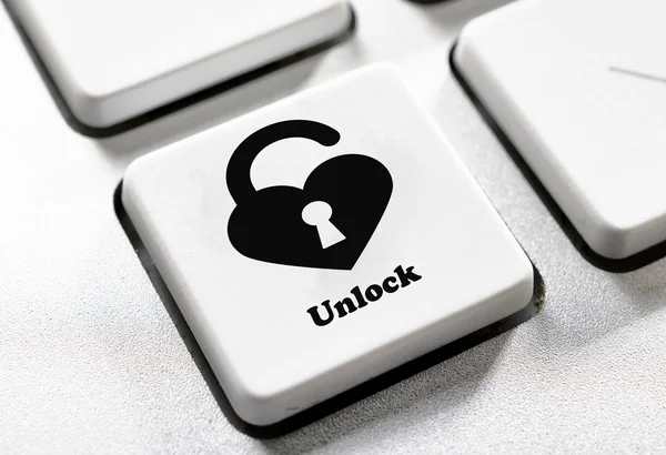 Unloack 按钮 — 图库照片