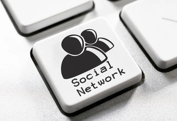 Botón de red social — Foto de Stock