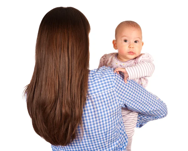 Mother holding daughter — Stock Photo, Image