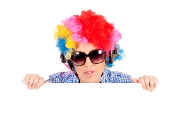 Female clown — Φωτογραφία Αρχείου