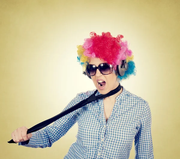 Singing and tie — Stock Photo, Image