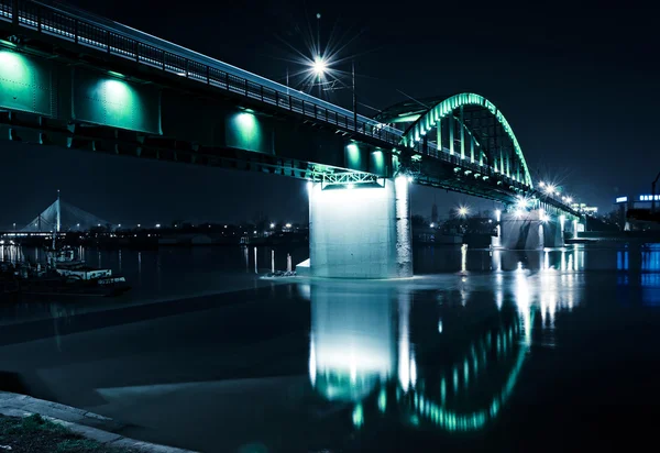 Belgrader Eisenbahnbrücke — Stockfoto