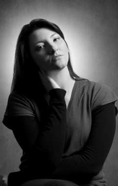 düşük anahtar portre