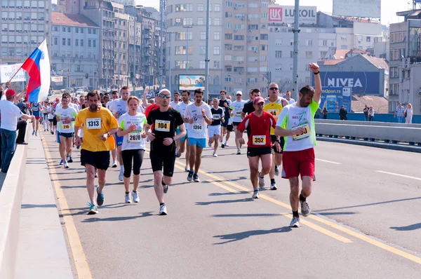 Belgrad marathon — Stockfoto