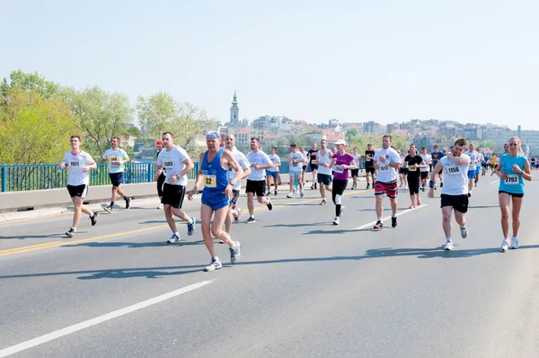 Belgrad marathon — Stockfoto