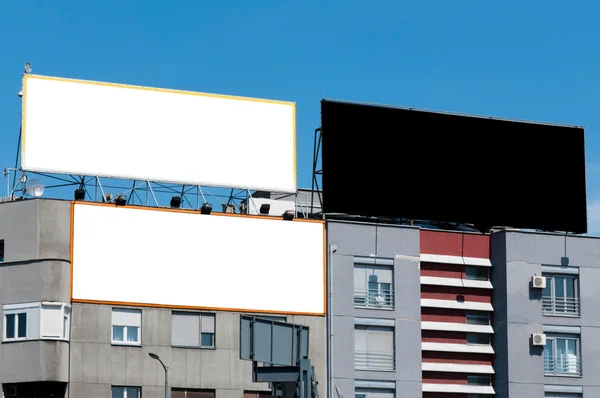 Trzy billboard — Zdjęcie stockowe
