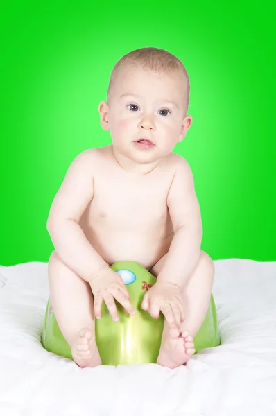 Potte og baby – stockfoto