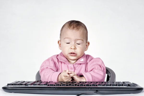 Tired baby — Stock Photo, Image