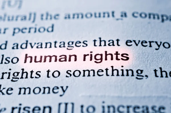 Human right — Stock Photo, Image