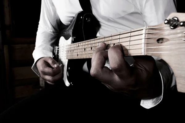 Guitar playimg — Stock Photo, Image