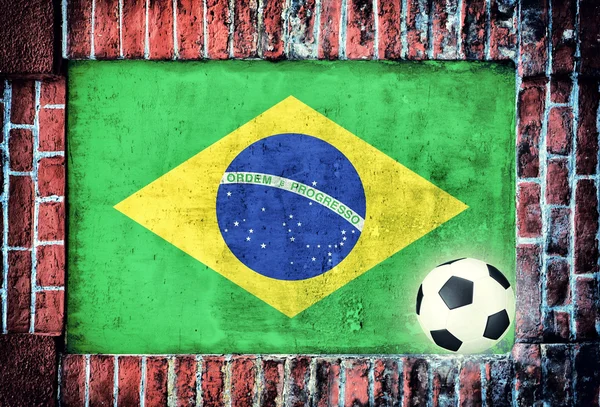 Brasilian flag — Stock Photo, Image
