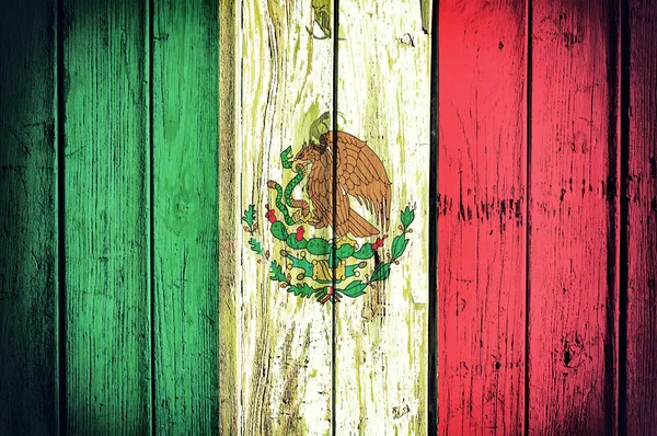 Мексиканським прапором — стокове фото