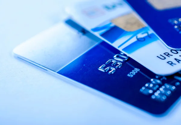 Vicino alle carte di credito — Foto Stock