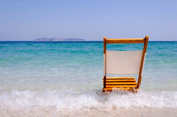 Chair on the beach — Stock Photo, Image