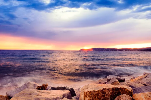 Sonnenuntergang am Strand — Stockfoto