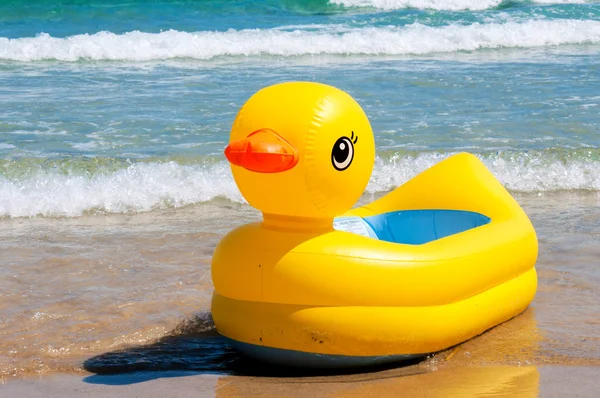 Yellow duck boat — Stock Photo, Image