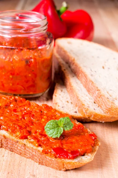 Serbian ajvar — Stock Photo, Image