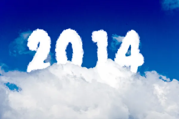 2014 clouds — Stock Photo, Image