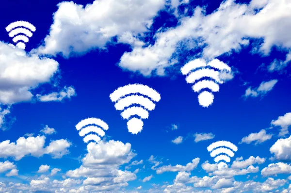 Nubes WiFi —  Fotos de Stock