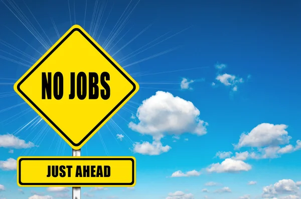 No Jobs just ahead — Stock Photo, Image