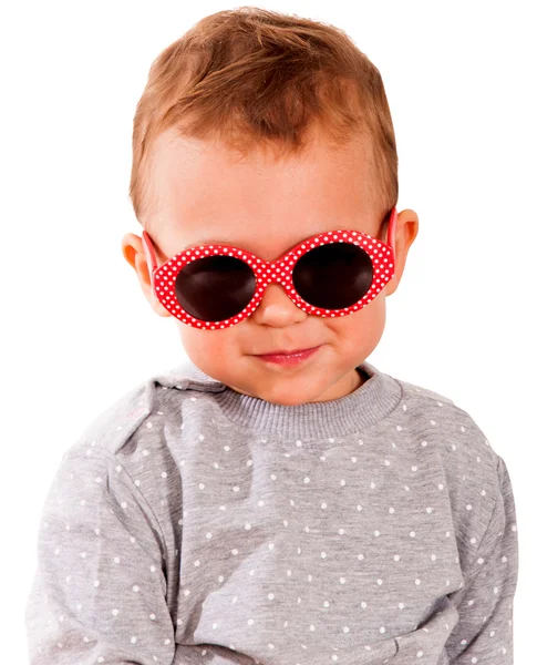 Baby with sunglasses Royalty Free Stock Photos