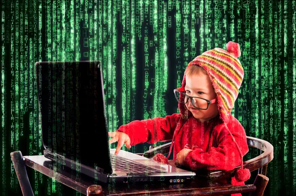 Funny hacker — Stock Photo, Image