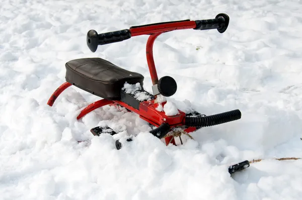 Trineo en la nieve — Foto de Stock