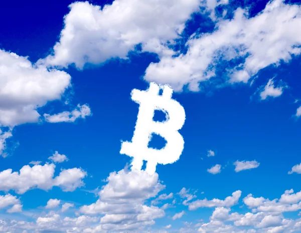 Bitcoin 雲 — ストック写真