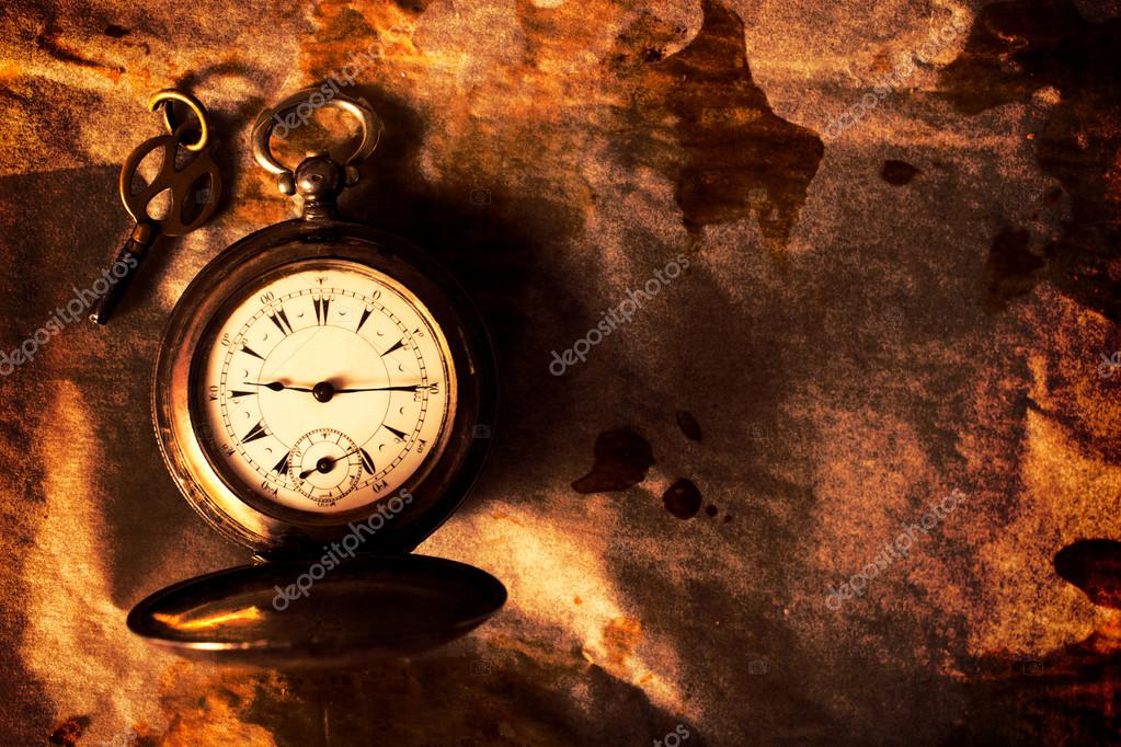 Golden pocket watch — Stock Photo © uroszunic 41449555