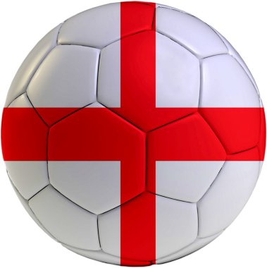 Futbol topu ile İngiltere bayrağı