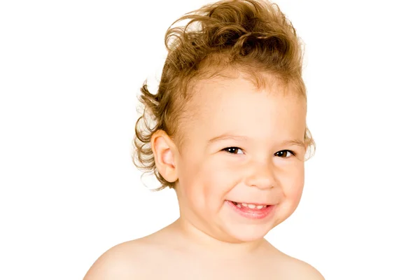 Sorriso positivo bambino — Foto Stock