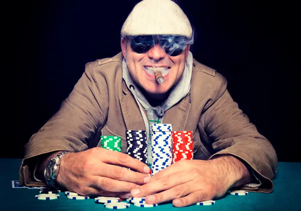 Gracz w pokera Zdjęcia Stockowe bez tantiem