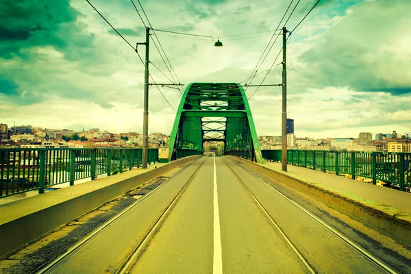 Oude tram brug — Stockfoto