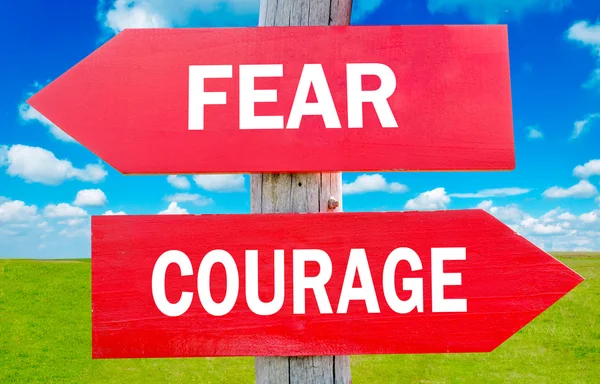 Страх и мужество — стоковое фото