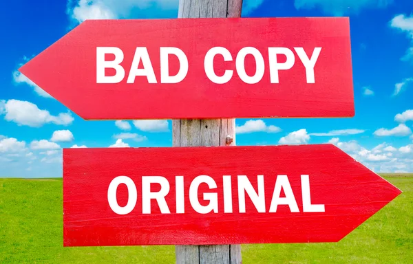 Bad copy or original — Stock Photo, Image