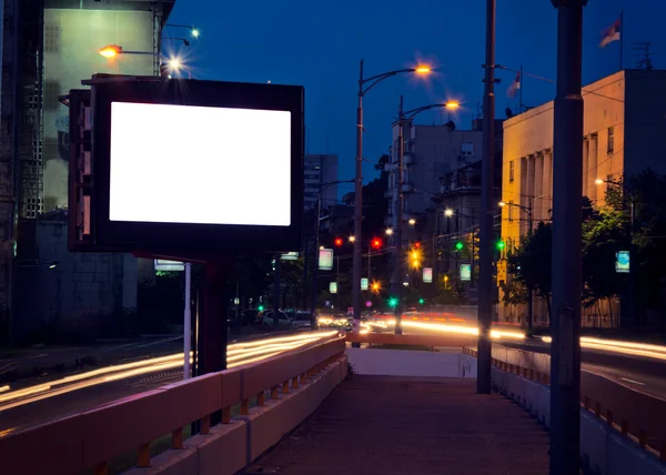Natt billboard — Stockfoto