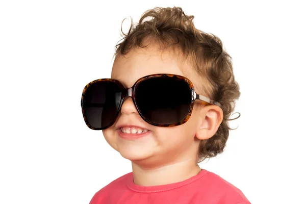 Little child with retro sunglasses — Stock Photo, Image