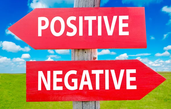 Positive or negative — Stock Photo, Image
