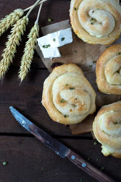 Farinha de torta de queijo — Fotografia de Stock