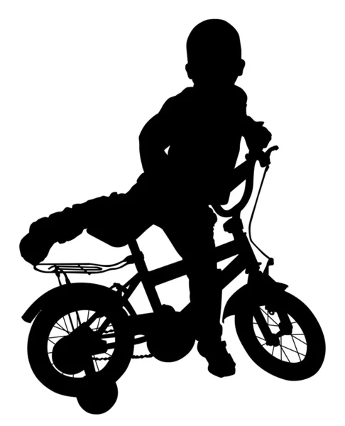 Boy on bike09 — Stock Vector