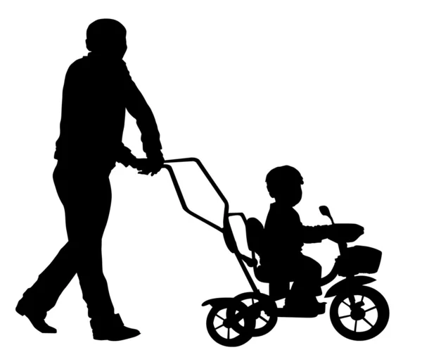 Babası ile child02 — Stok Vektör