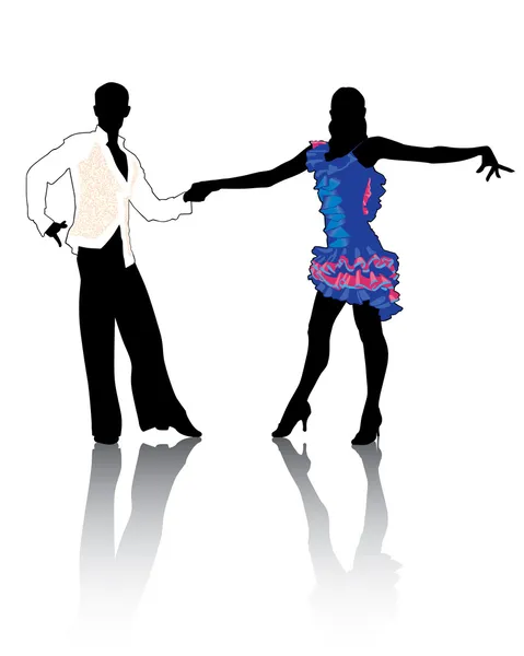 Latino dancing4 — Stockvector